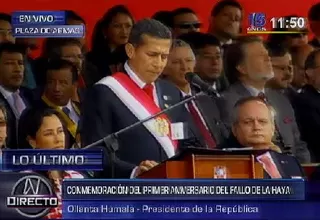 Ollanta Humala propone el 27 de enero como el Día de la Soberanía Marítima