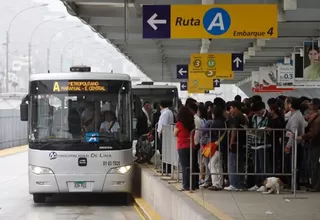 ProTransporte: buses continuaron desvíos por multitud de gente en vías exclusivas