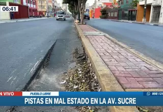 Pueblo Libre: Conductores en riesgo por agujero en carril de la avenida Sucre