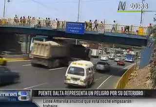  Línea Amarilla aseguró que mantenimiento del puente Balta comenzará hoy 