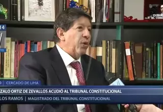 Ramos: No es atribución de la Comisión Permanente presentar demanda sobre el TC