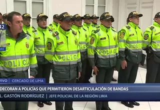 Reconocen labor de policías que frustraron robo en el Cercado de Lima