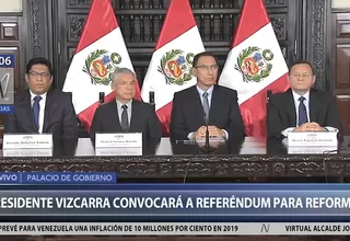 Referéndum: presidente Vizcarra convoca a consulta popular para el 9 de diciembre