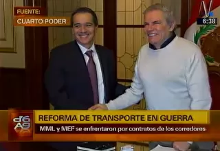 Reforma del Transporte: MEF y Municipalidad de Lima enfrentados