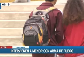 San Isidro: Escolar llevó réplica de arma de fuego a su colegio