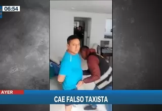 San Juan de Lurigancho: Cayó falso taxista acusado de dopar y robar a tres jóvenes 
