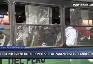 San Juan de Lurigancho: Policía intervino hostal donde se realizaba fiestas clandestinas