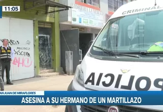 San Juan de Miraflores: Hombre asesinó a su hermano de un martillazo