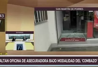 San Martín de Porres: delincuentes asaltaron tienda de seguros