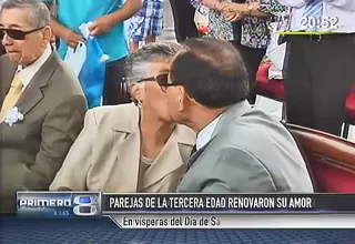 San Valentín: Parejas de la tercera edad renovaron sus votos en Barranco 