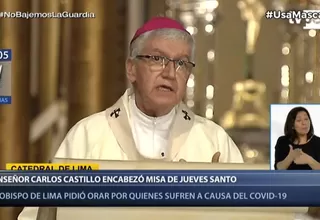 Semana Santa: Arzobispo de Lima elevó oración por los afectados por la pandemia de la COVID-19