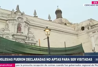 Semana Santa: Diez iglesias fueron declaradas no aptas para visitar en el Centro de Lima