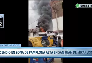 SJM: se registra un incendio en vivienda de Pamplona Alta