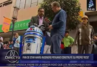 Star Wars: Ingeniero peruano construyó su propia réplica de 'R2D2'
