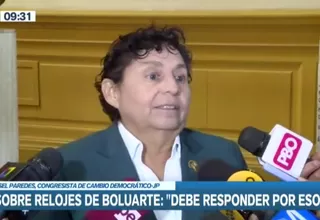 Susel Paredes sobre relojes de Dina Boluarte: "Tiene que responder ante eso"