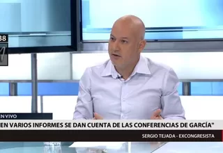 Tejada: Empresas que contrataron a Alan García ganaron licitaciones en su gobierno