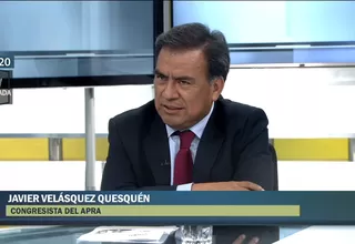 Velásquez Quesquén sobre audio: “No sé con quién hablé, pero fue en reunión pública”