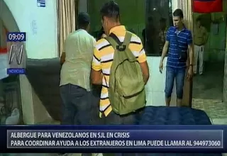Venezolanos en Lima: colapsa albergue en San Juan de Lurigancho