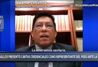 Vicente Zeballos presentó ante la OEA cartas credenciales como representante del Perú
