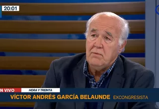 Víctor Andrés García Belaunde: "No puedes obligar a todos a participar de las elecciones primarias"