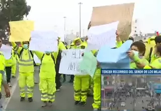 [VIDEO] Trabajadores de EMAPE bloquean la Vía Evitamiento 