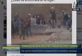 Yanacocha denunció que Marco Arana participó de incursión en terreno sin permiso