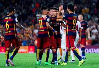 Barcelona goleó 3-0 a la Roma con la vuelta de la 'MSN'