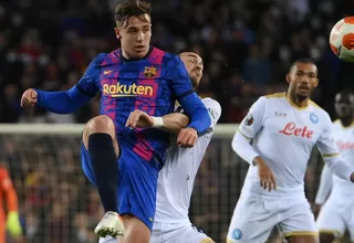 Barcelona y Napoli igualaron 1-1 en el Camp Nou por la Europa League