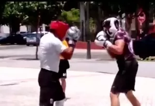 Boxeadores peruanos entrenan en la calle a poco del clasificatorio para los Juegos de Tokio