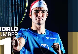 Diego Elías será el número 1 del ranking mundial de squash