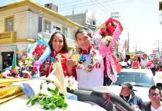 Lima 2019: Gladys Tejeda y Christian Pacheco fueron homenajeados en Huancayo