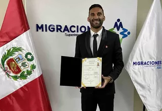 Pablo Míguez obtuvo oficialmente la nacionalidad peruana