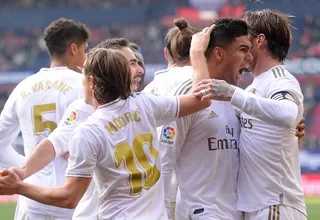 Real Madrid goleó 4-1 al Osasuna y sigue en lo más alto de La Liga