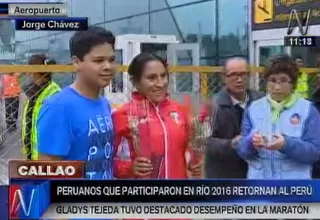 Río 2016: Gladys Tejeda emocionada por el recibimiento en Lima tras los Juegos