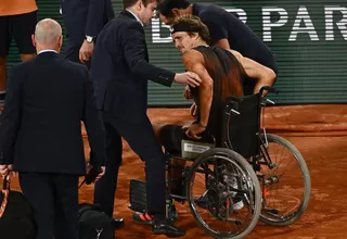 Nadal a la final de Roland Garros tras el abandono por lesión de Zverev
