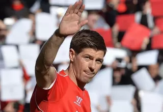 Steven Gerrard jugó su último partido con Liverpool en Anfield