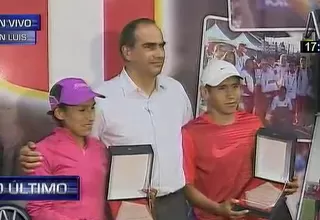 Federación Peruana de Atletismo premió a Gladys Tejeda y Raúl Pacheco