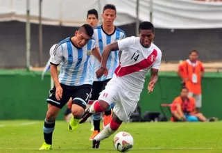 Perú perdió 2-0 ante Argentina por el hexagonal del Sudamericano Sub 20