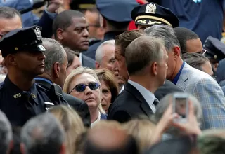 EE.UU: Clinton sufrió desmayo durante ceremonia del 11 de septiembre