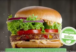 Alemania: McDonald's elaboró hamburguesa vegetariana hecha con quinua peruana