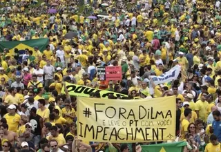 Brasil: miles protestan contra la corrupción del gobierno de Rousseff