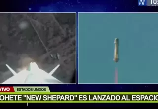 Cohete tripulado New Shepard despegó con éxito al espacio 