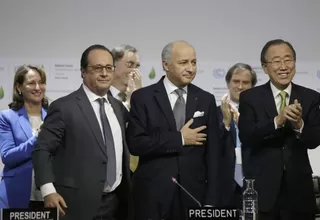COP21: ministro francés presenta el acuerdo del clima de París
