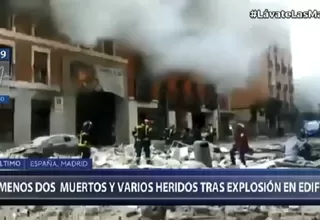 Madrid: Dos muertos y varios heridos tras explosión en edificio