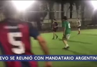 Evo Morales jugó fútbol con el ministro de Deportes de Argentina