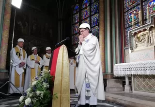 Francia: se ofició primera en misa en catedral de Notre Dame tras incendio