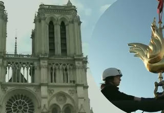 Francia: Coronan catedral de Notre Dame con nuevo gallo