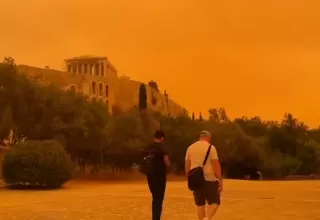 Grecia: ¿Por qué el cielo de Atenas se tiñó de naranja?