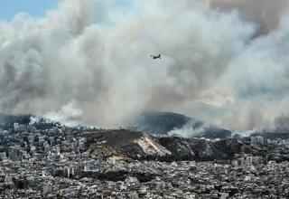 Grecia: incendio forestal provoca evacuación de dos poblados