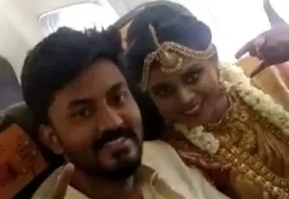 India: Pareja celebra boda en un avión lleno de invitados para evitar restricciones contra el coronavirus